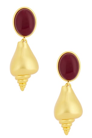 Julietta Ponza Earrings in Metallic Gold