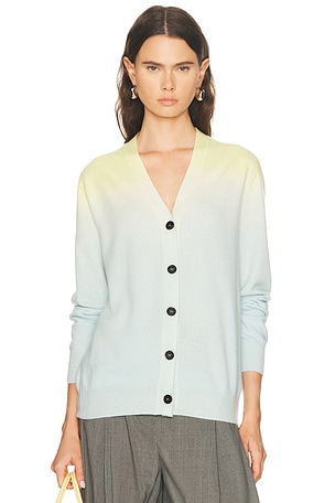 Jil Sander Long Sleeve Cardigan in Baby Blue