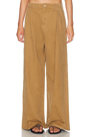 Jil Sander Wide Leg Pant in Tan