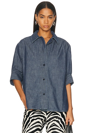Jil Sander Denim Top in Blue