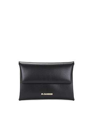 Jil Sander Folded Coin Purse in Black