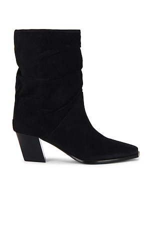 Jimmy Choo Suede Hart Boot in Black
