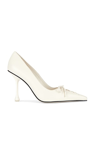 Jimmy Choo Scarlett Nappa Leather 95 Heel in Cream