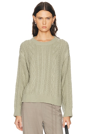 Jenni Kayne Aire Crewneck Sweater in Sage