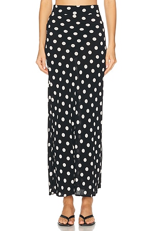 Juillet Beatrice Maxi Skirt in Black & White
