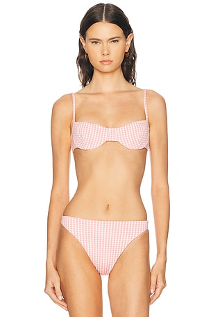 Juillet Ingrid Bikini Top in Pink