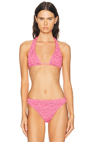 Juillet Bette Bikini Top in Pink