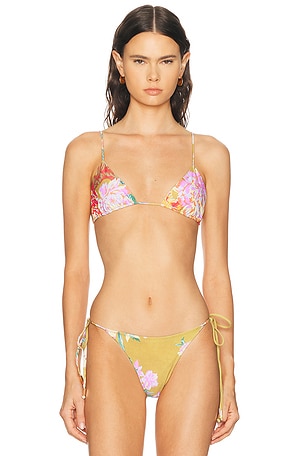 Juillet Elsa Bikini Top in Green