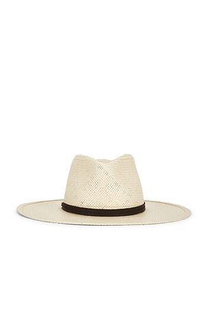 Janessa Leone Capri Fedora Hat in Natural | FWRD display picture 1