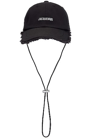 JACQUEMUS La Casquette Artichaut in Black