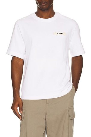 JACQUEMUS Le Tee Gros Grain in White