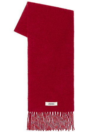 JACQUEMUS Large Echarpe Carro in Red