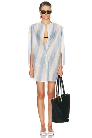JACQUEMUS La Robe Berlingot in Baby Blue,White