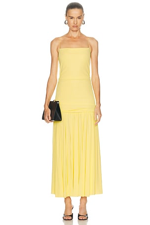 JACQUEMUS La Robe Abiha in Yellow