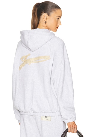JACQUEMUS Le Hoodie Torneo in Light Grey