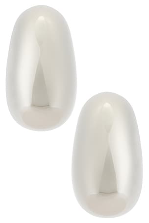 JACQUEMUS Les Boucles Curvo in Metallic Silver