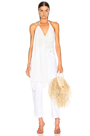 JACQUEMUS Spezzia Top in White