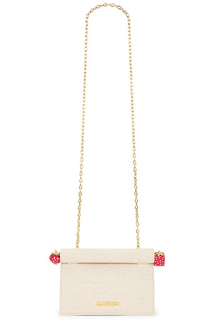 JACQUEMUS La Petite Pochette Rond C in Cream