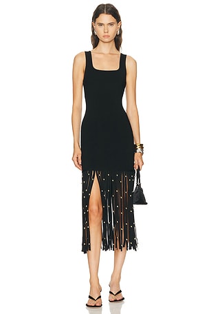 SIMKHAI Romelia Midi Dress in Black