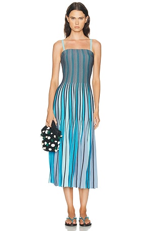 SIMKHAI Soleil Midi Dress in Blue
