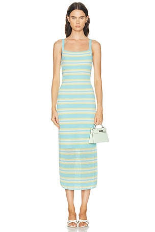SIMKHAI Connelly Midi Dress in Baby Blue