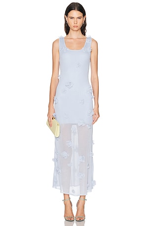 SIMKHAI Ivi Midi Dress in Baby Blue