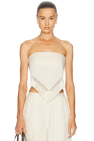 SIMKHAI Lahni Top in Neutral