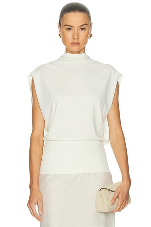 SIMKHAI Juli Cape Top in Ivory