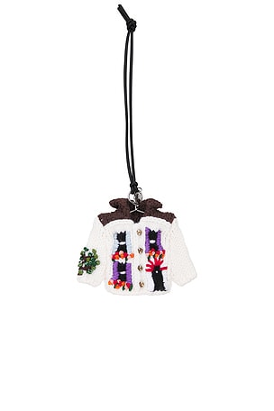 JW Anderson House Cardigan Charm in White