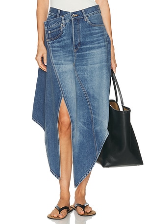 Miu Miu Crochet Mini Skirt in Bleu | FWRD
