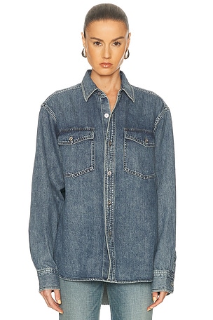 JW Anderson Oversized Shirt in Blue