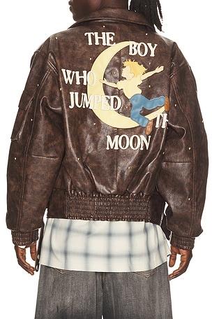 KidSuper Boy Who Jumped Over The Moon Jacket in Brown