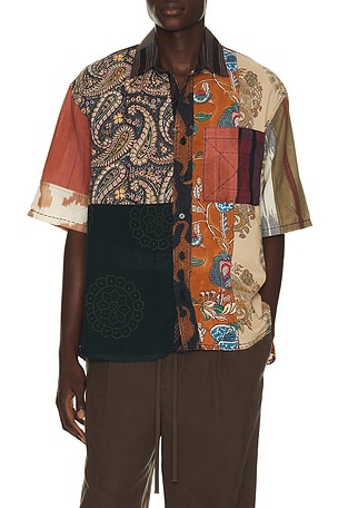 Kardo Yuto Shirt in Beige,Black