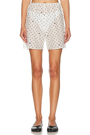 Kiki de Montparnasse Kiki Point Long Short in Ivory