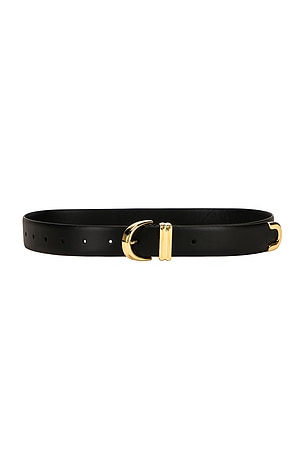 KHAITE Skinny Bambi Belt in Black