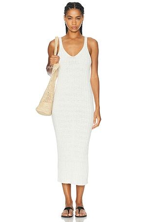 KHAITE Val Dress in White