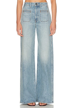 KHAITE Delmonico Wide Leg in Blue
