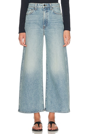 KHAITE Delina Wide Leg in Blue