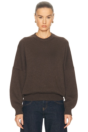 KHAITE Margaux Sweater in Brown