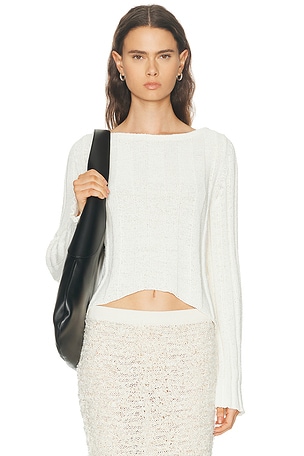 KHAITE Sylas Sweater in Ivory