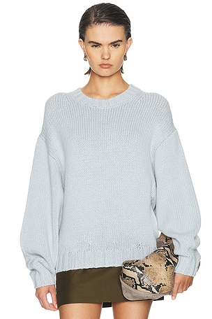 KHAITE Gemma Cashmere Sweater in White