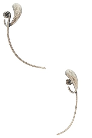 KHAITE Cyclone Earring in Metallic Silver