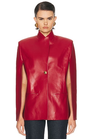 KHAITE Dolso Jacket in Red