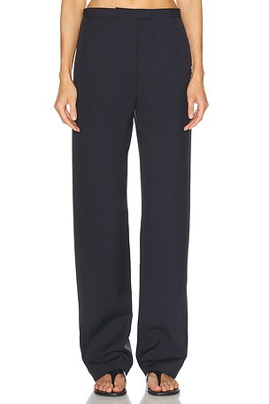 KHAITE Borden Pant in Navy