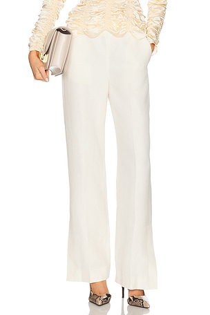 KHAITE Grenare Pant in Cream