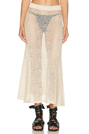 KHAITE Inaya Skirt in Cream