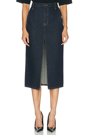 KHAITE Anden Skirt in Blue