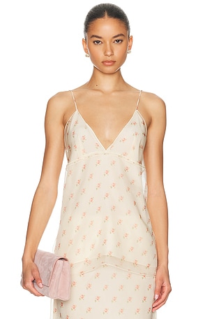 KHAITE Timy Top in Ivory