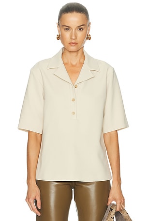 KHAITE Loucin Top in Ivory