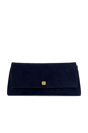 KHAITE Audrey Clutch in Navy